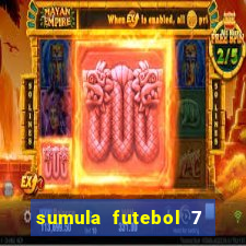 sumula futebol 7 society excel